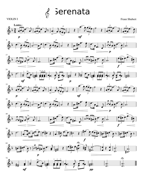 Serenade (Serenata) Franz Shubert (Violin)