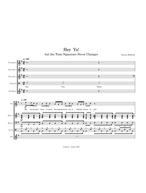 Hey Ya! but the Time Signature Never Changes (11/4)