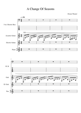 Free A Change Of Seasons by Dream Theater sheet music | Download Free A Change Of Seasons by Dream Theater sheet music | Download