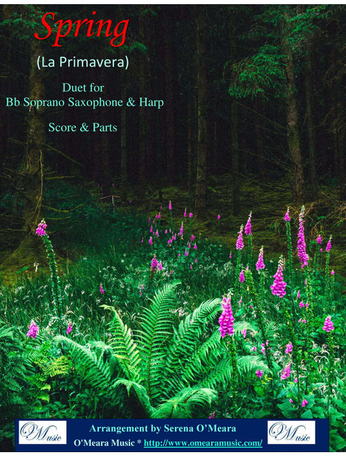 Spring (La Primavera), Duet for Bb Soprano Saxophone & Harp (Arr. Serena O'Meara) - Antonio Vivaldi (Instrumental Duet)