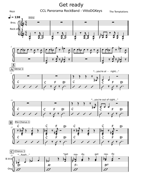 Get ready – The Temptations Get ready - Keys Vitto