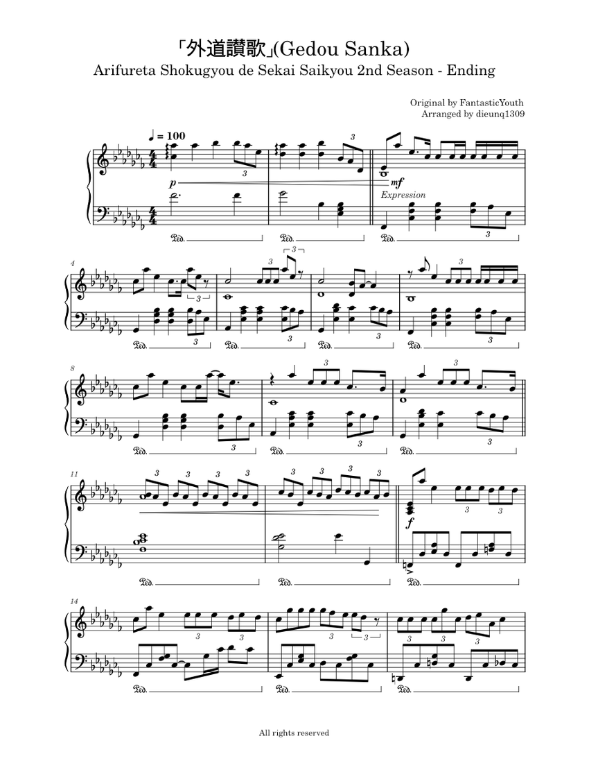 Gedou Sanka – FantasticYouth (Arifureta Shokugyou de Sekai Saikyou