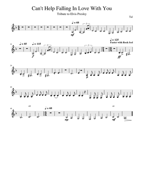 Cant Help Falling In Love Elvis Presley Cant Help Falling In Love With You UB40 1 viola