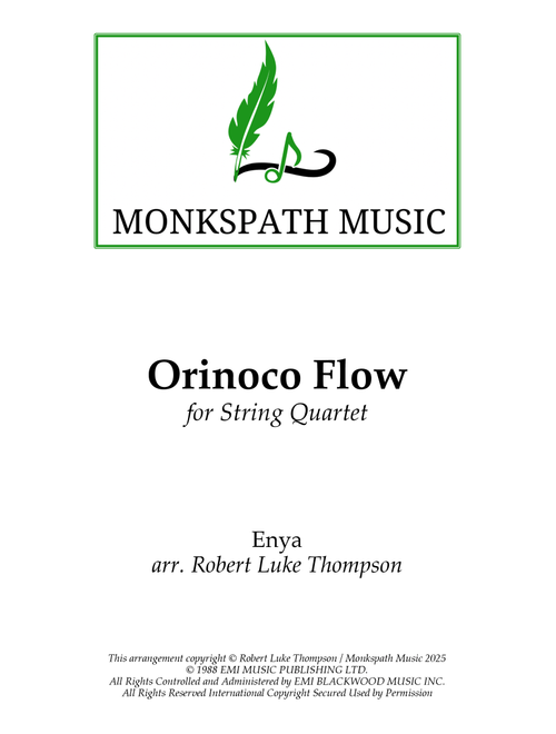 Orinoco Flow (Arr. Robert Luke Thompson) - Enya (String Quartet)