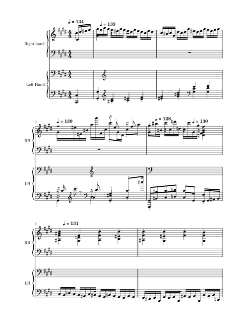 Étude Op.10 No.4 (Torrent) – Frédéric Chopin - Negative Harmony