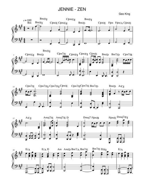 Zen (Arr. Gregory King) - Anjelica Paige Dorman, Badrilla Bourelly, Jennie Kim (Piano Solo)
