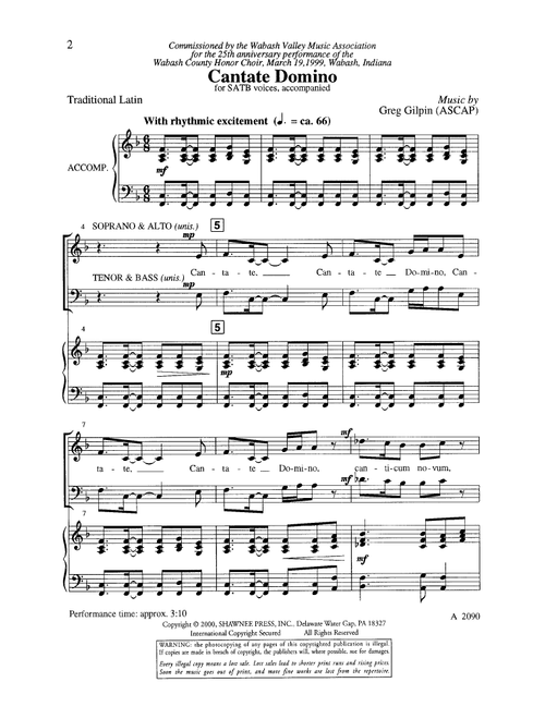 Cantate Domino - Claudio Monteverdi (Choral, SATB)