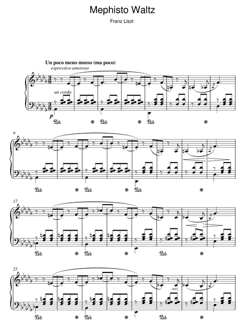 Mephisto Waltz - Franz Liszt (Piano Solo)