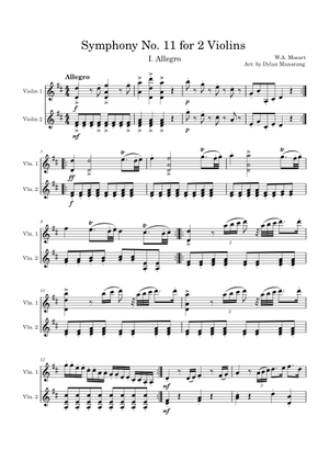 Symphony No.11, K.84/73q 3rd Movement – Wolfgang Amadeus Mozart