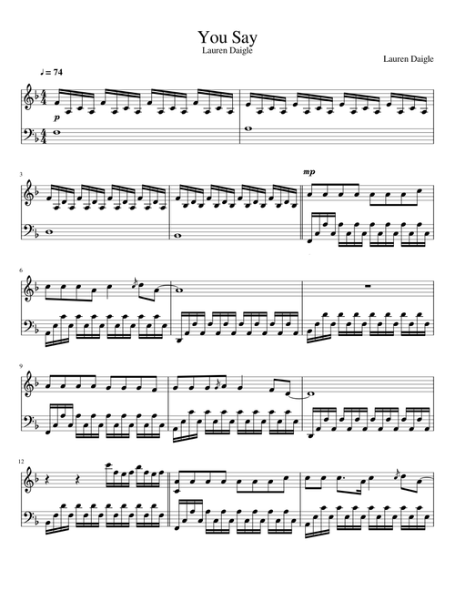 You Say - Lauren Daigle