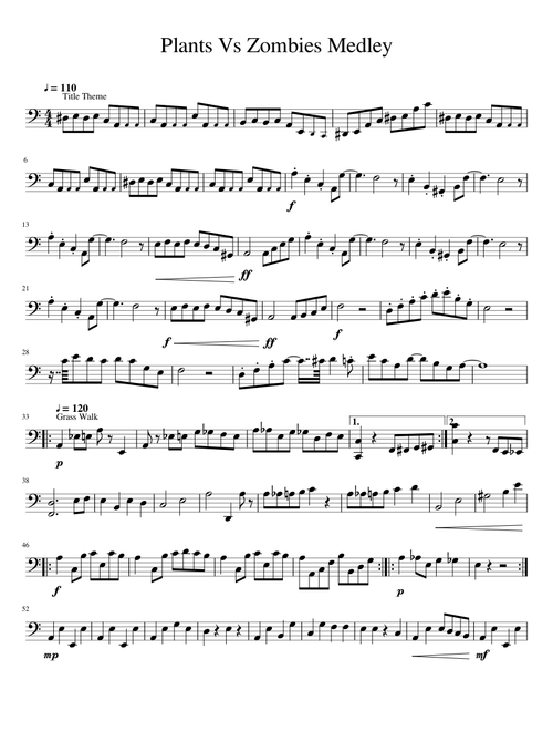 Plants Vs Zombies Medley