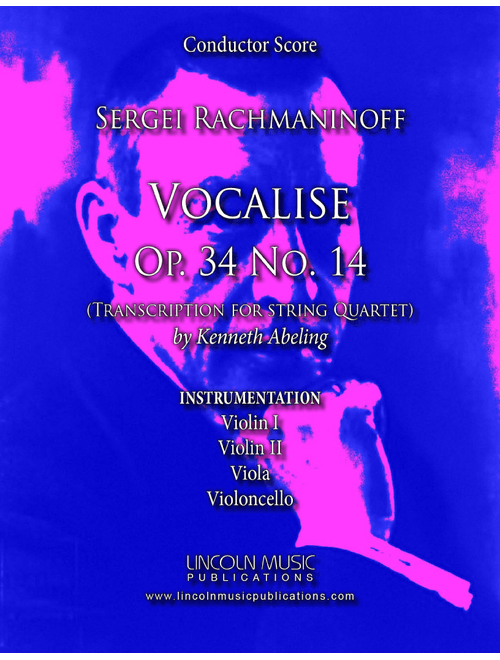 Rachmaninoff - Vocalise Op. 34 No.14 (for String Quartet) (Arr. Kenneth Abeling) - Sergei Rachmaninoff (String Quartet)