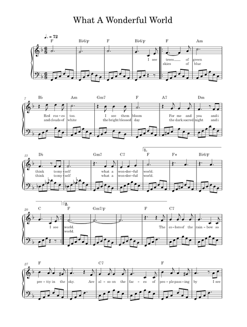 What A Wonderful World – Louis Armstrong