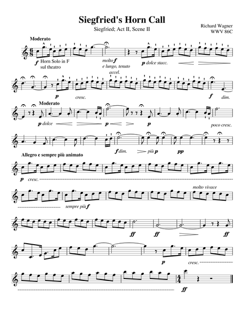 Wagner - Siegfried: Siegfried's Horn Call