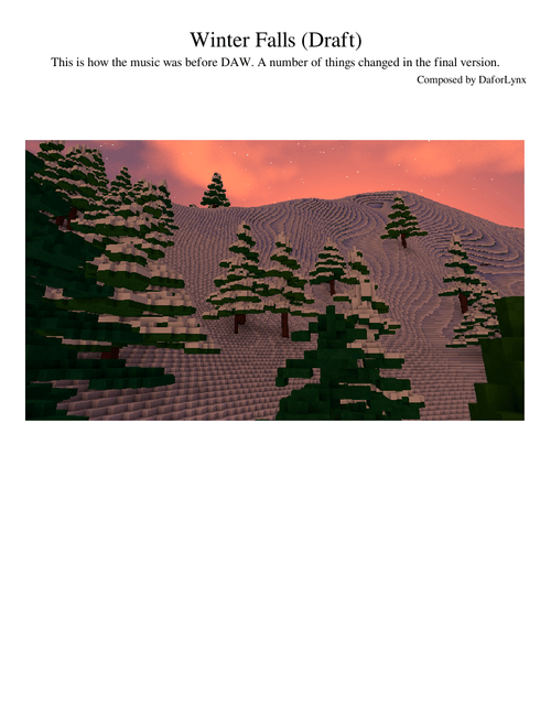 Winter Falls - Veloren [sheet music]