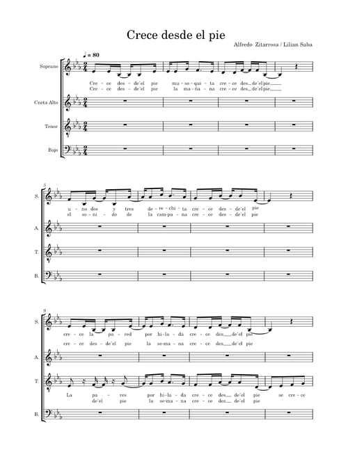 Crece desde el pie – Alfredo Zitarrosa Crece desde el pie - Alfredo Zitarrosa/Lilian Saba