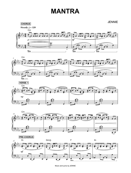 Mantra - JENNIE (Piano)