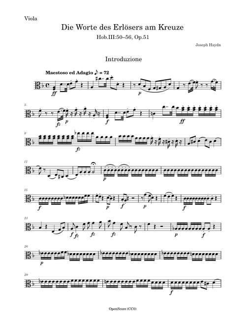 Haydn, Joseph - Die sieben Worte des Erlösers am Kreuze, Hob