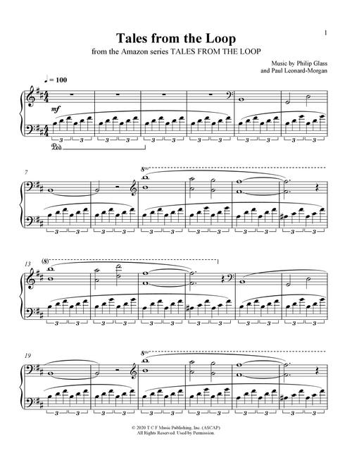Tales From The Loop (from Tales From The Loop) - Philip Glass, Paul Leonard-Morgan (Piano Solo)
