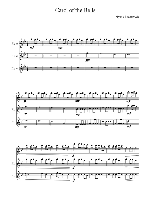 Carol of the Bells (Ukrainian Bell Carol)