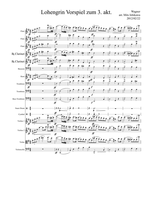 Lohengrin Vorspiel zum 3. akt.