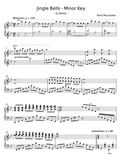 Jingle Bells - Minor Key - Toms Mucenieks