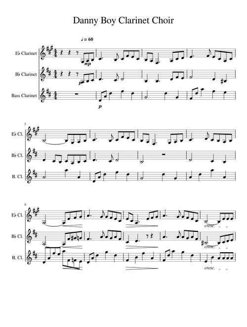 Danny Boy Clarinet Choir