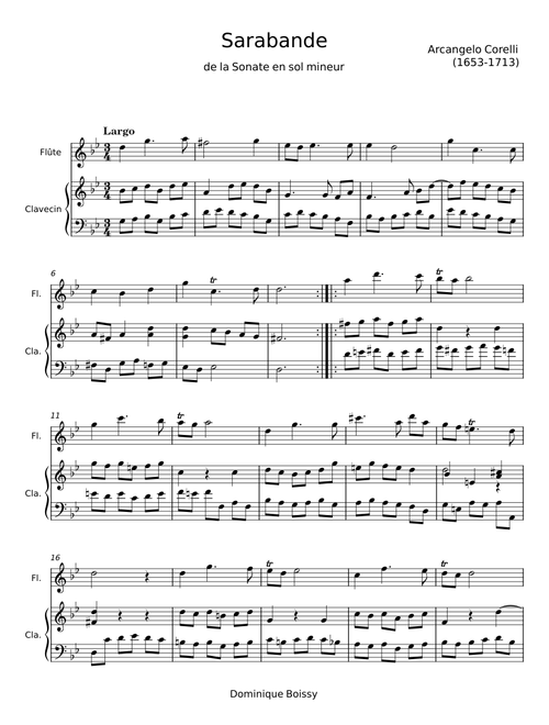 Sarabande - Arcangelo Corelli