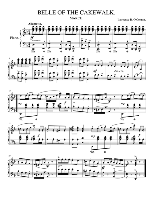 Belle of the Cakewalk (1897)