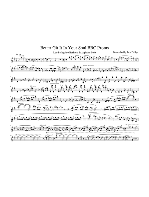 Better Git It In Your Soul 2017 BBC Proms - Leo Pellegrino Solo