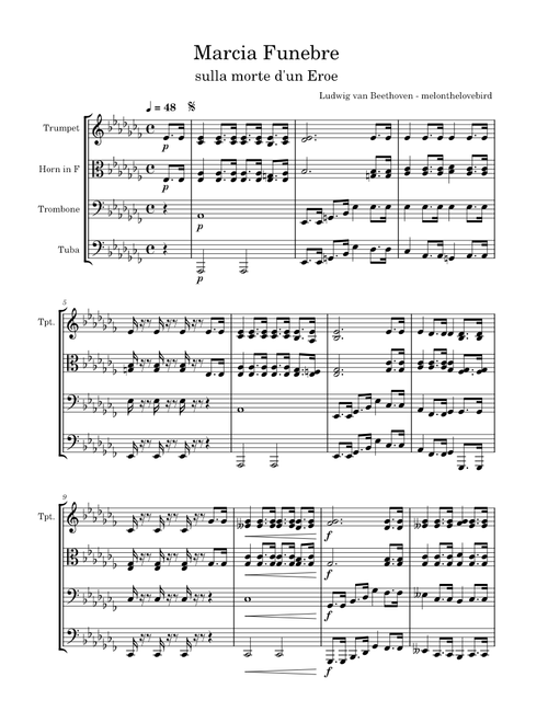 Piano Sonata No.12, Op.26 – Ludwig van Beethoven Marcia Funebre sulla morte d'un Eroe