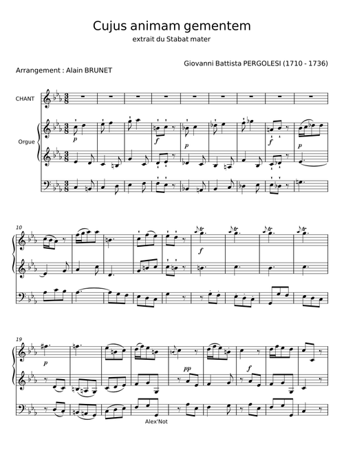 Cujus animam gementem (Stabat Mater) - Giovanni Battista Pergolesi