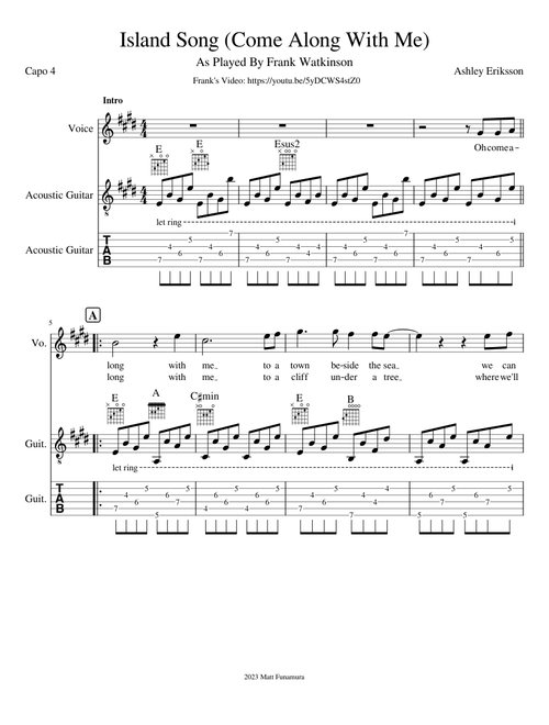Island song – Ashley Eriksson