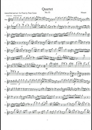 Mozart, Wolfgang Amadeus - String Quartet No.18 in A major, K464