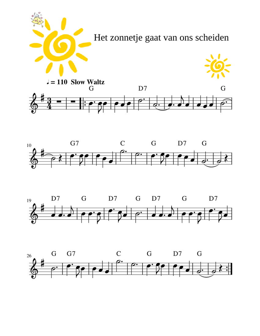 Het gaat van ons scheiden Sheet music for Melodica (Solo) Het gaat van ons scheiden Sheet music for Melodica (Solo)