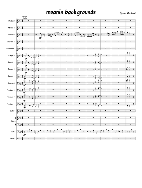 Tenor Sax Solo Moanin