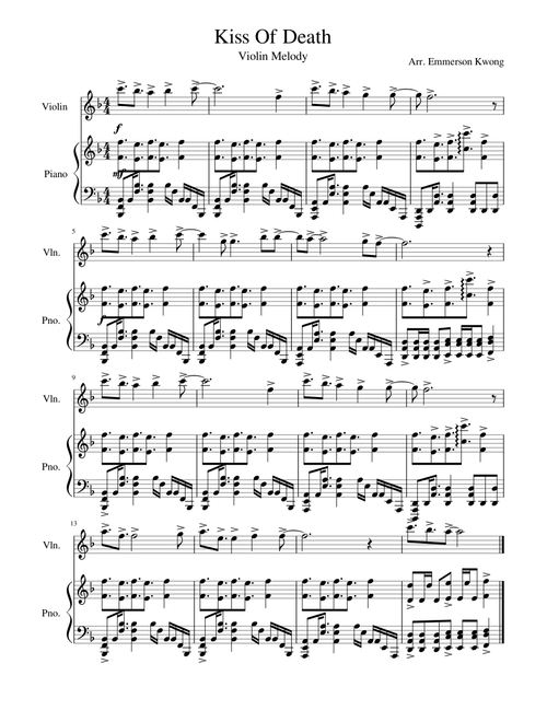 Kiss Of Death - Violin Melody