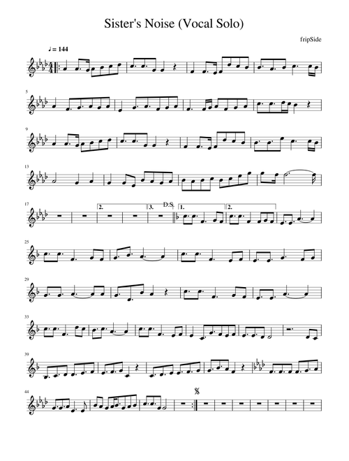 Sister's Noise (Vocal Solo)