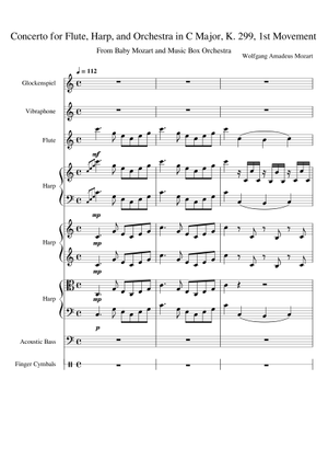 Concerto for Flute and Harp in C Major K. 299 mvm 2nd - Wolfgang