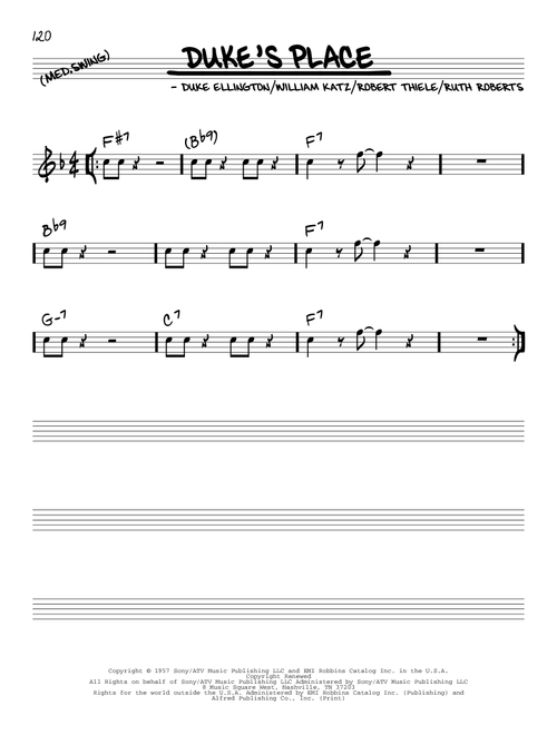 Duke's Place - Duke Ellington (Real Book - Melody-Chords)