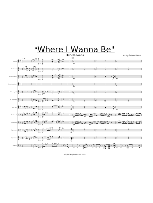 "WHERE I WANNA BE"