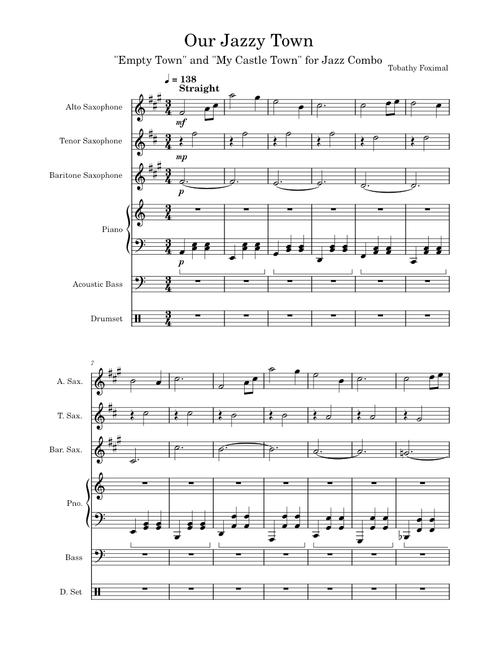 My Castle Town – Toby Fox for Jazz Combo