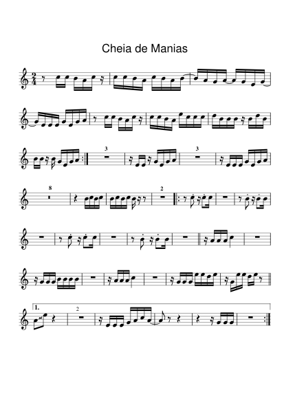 Cheia de manias – Raça Negra Cheia de Manias – Raça Negra Sheet music ...