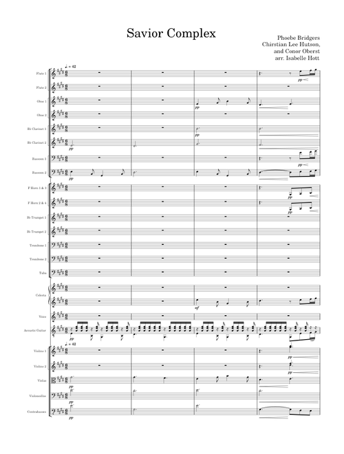 [WIP] Phoebe Bridgers - "Savior Complex" for Vocalist and Symphony