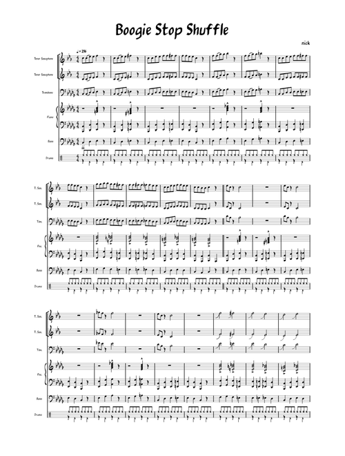 Boogie stop shuffle – Charles Mingus stuff by nick