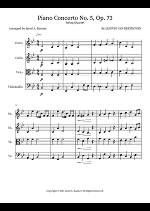 Play Official version of Piano Concerto No.5, Op.73 Sheet Music by ...