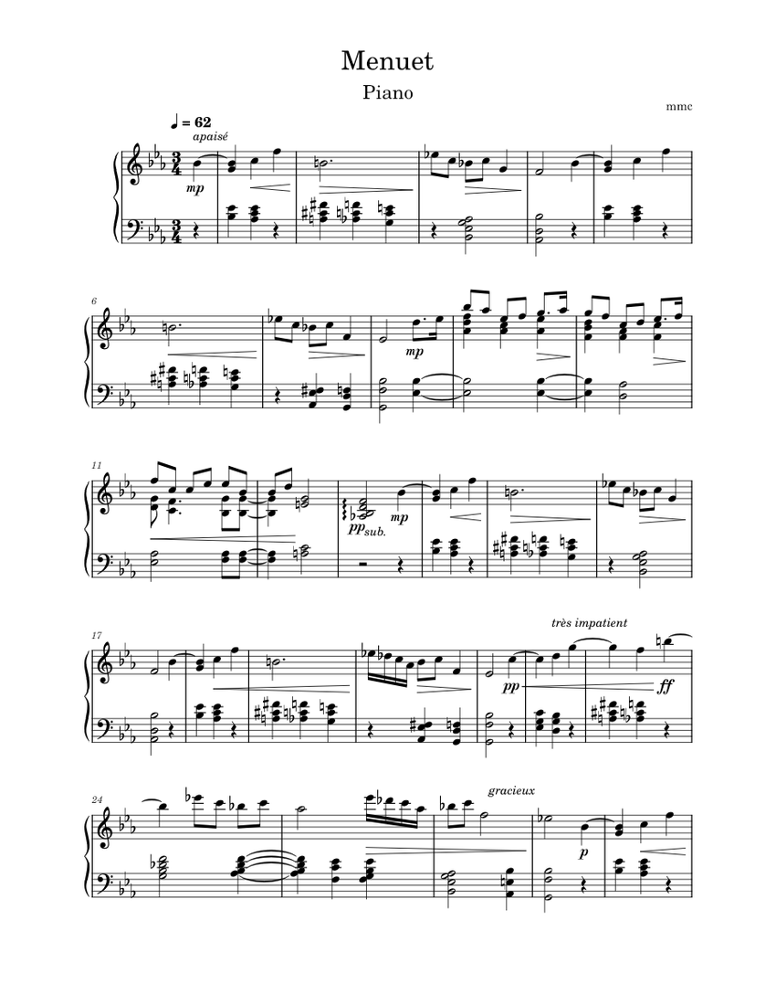 Menuet Piano Tutorial menuet-piano-tutorial