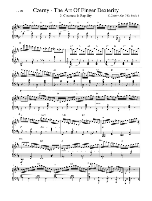 Czerny - The Art Of Finger Dexterity (Op. 740) - No. 3