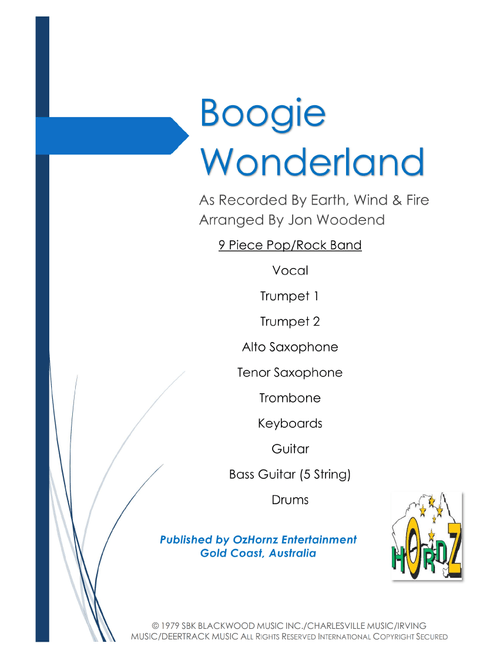 Boogie Wonderland (Arr. Jon Woodend) - Earth, Wind & Fire (Large Ensemble)