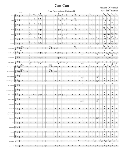 Can-Can from Orpheus in the Underworld by Jacques Offenbach